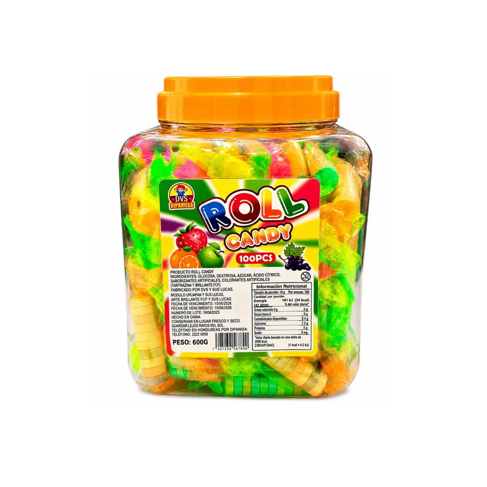 Roll Candy DVS – Bote de 100 unidades
