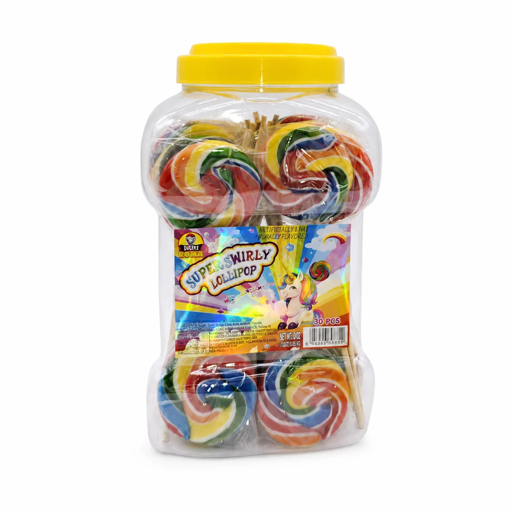 Super Swirly Lollipop DVS – Bote de 30 unidades