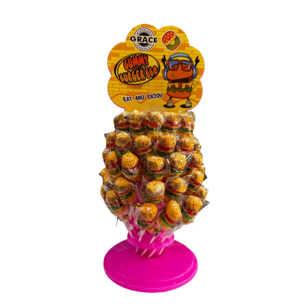Gummy Burger Exibidor Grace 1x10x60u – Display