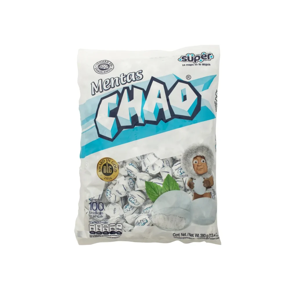 Menta Chao – Bolsa de 100 unidades · Tipo: Blanco