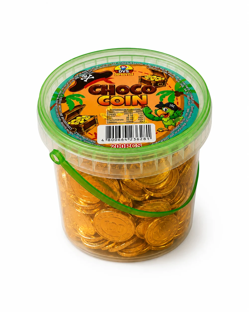 Moneda de Chocolate Balde DVS – Unidad