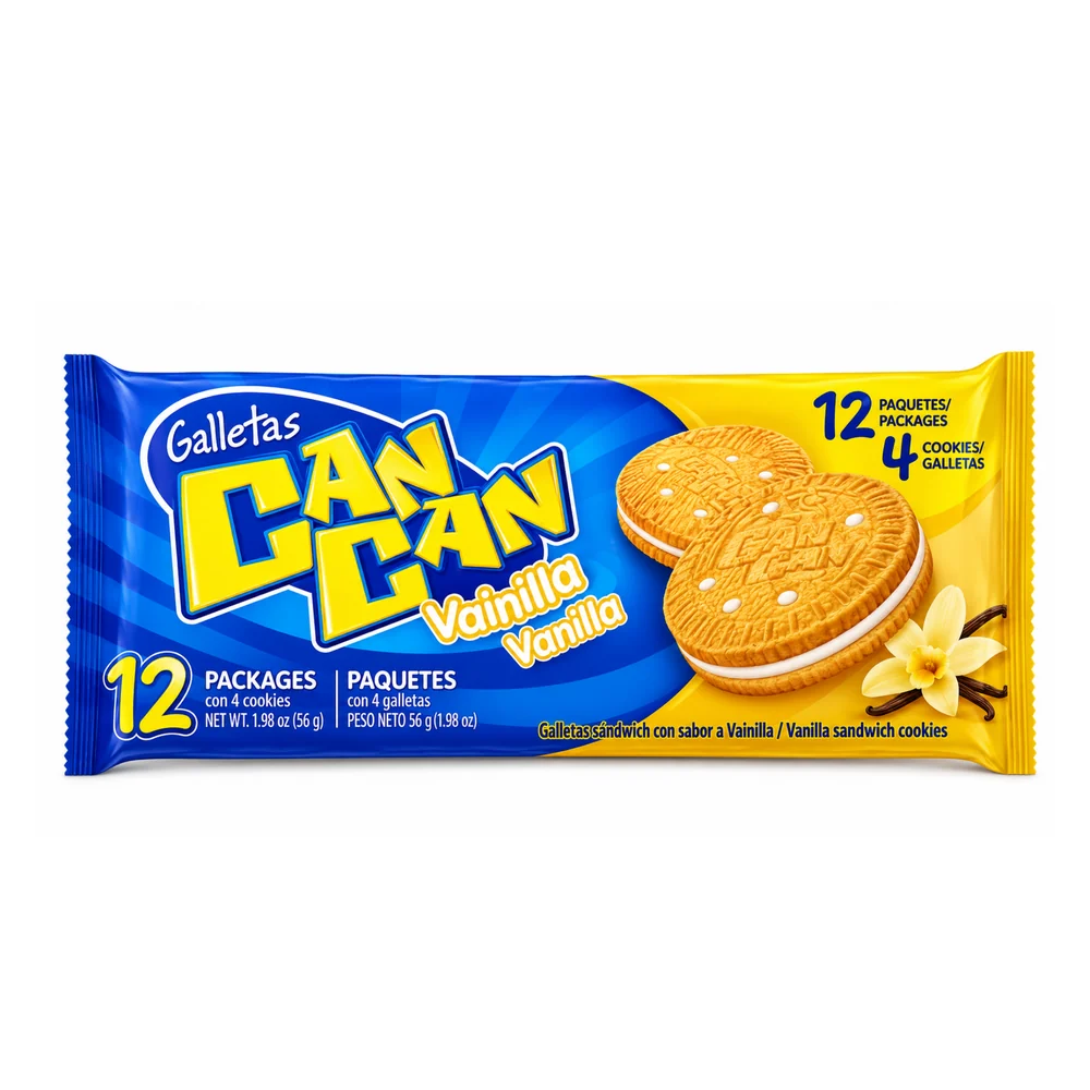 Can Can Vainilla – Paquete de 12 unidades