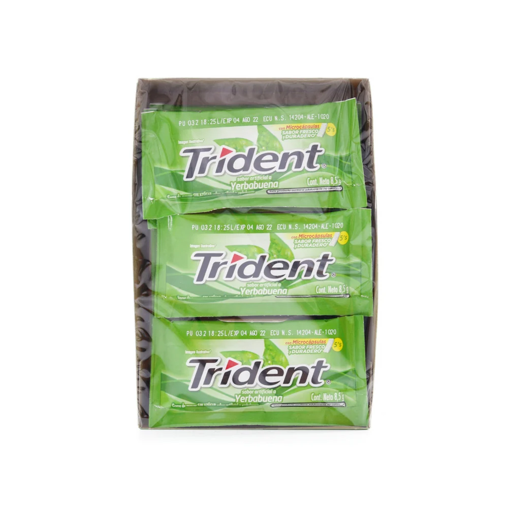 Trident 18/5 – Display de 18 unidades ·  Yerbabuena