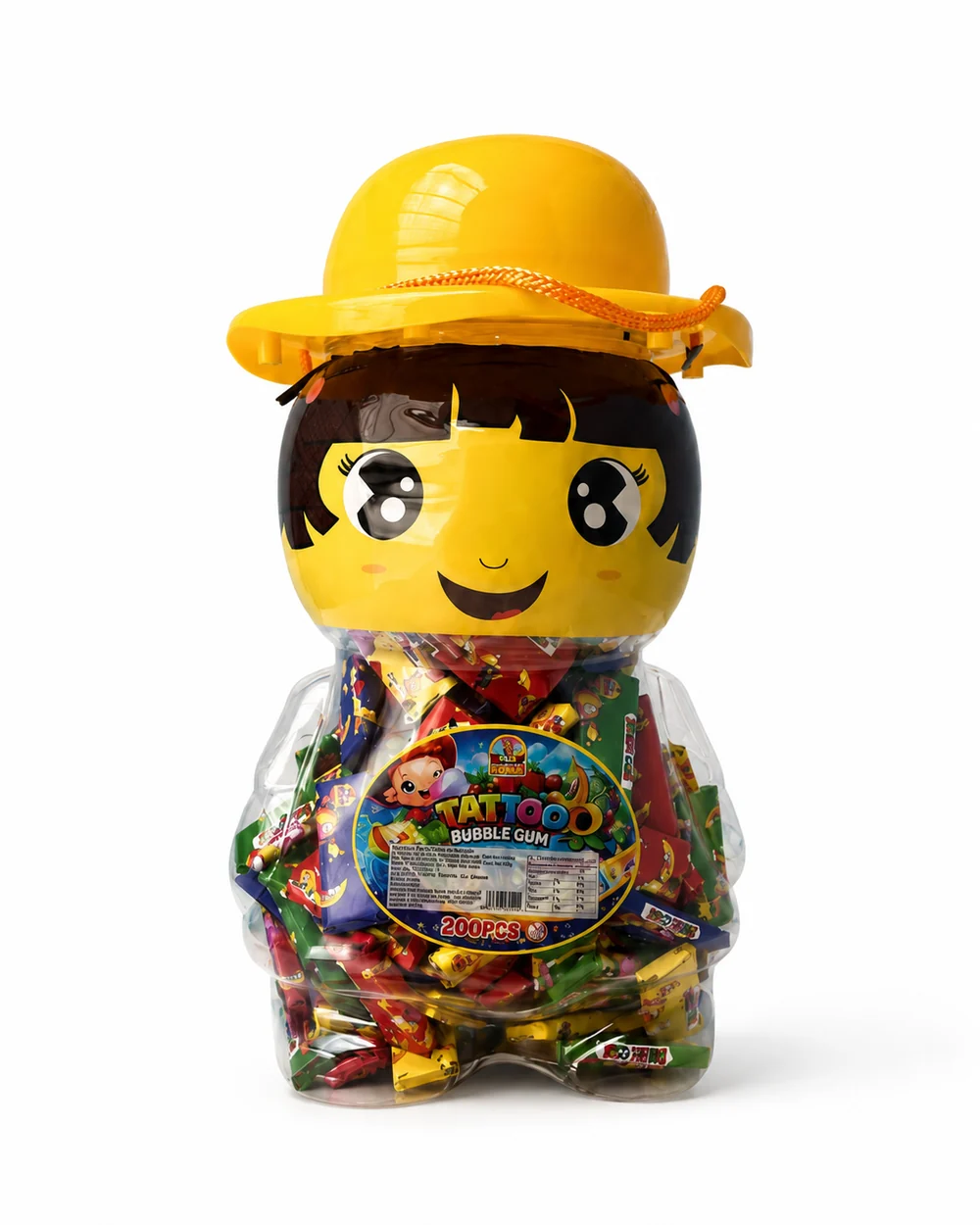 Chicle Tatuaje Sombrero DVS – Bote de 200 unidades