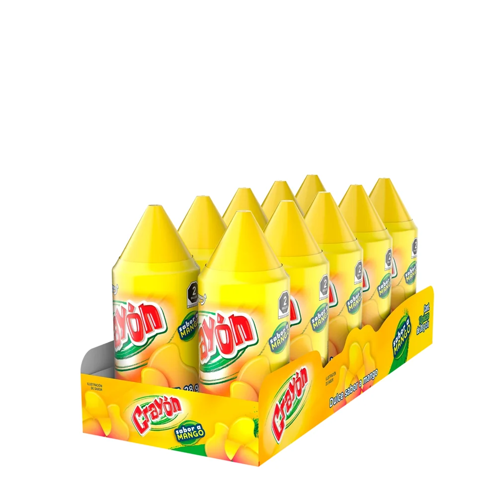 Crayon – Display de 10 unidades · Tipo: Mango