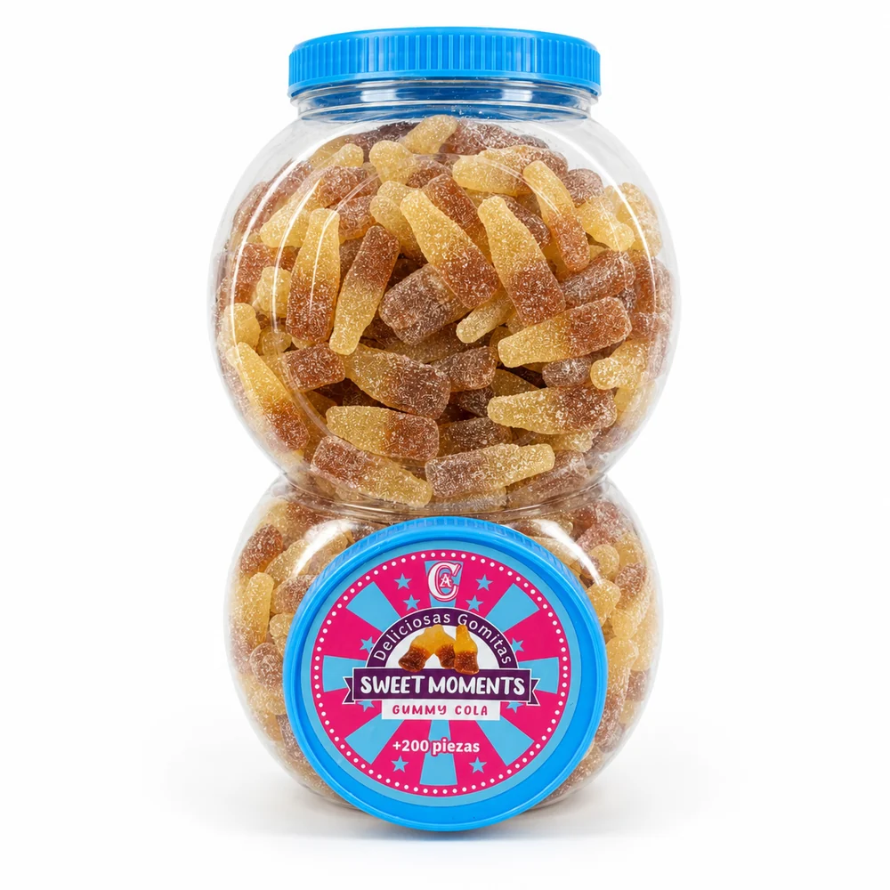 Sweet Moment Gomitas Bote 200 Pcs ·  Cola