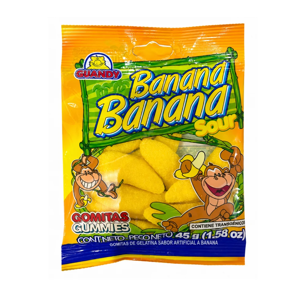 Gomitas Gummies Bolsa – Bolsa de 71 g ·  Banana