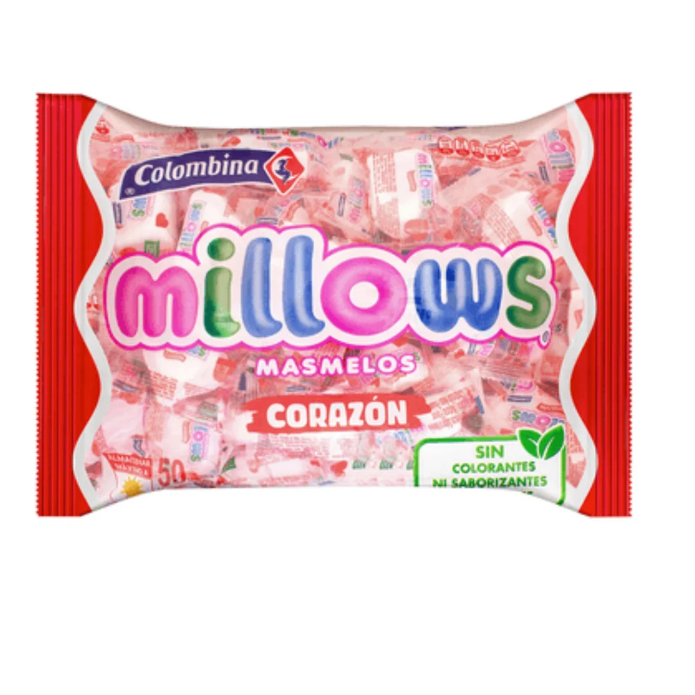 Millows Corazon Colombina – Bolsa de 50 unidades