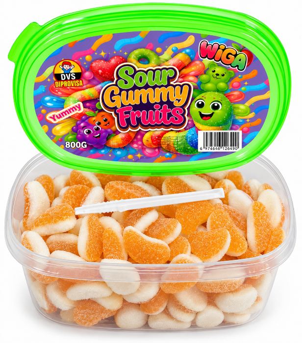 Sour gummy - Naranja 170 unidades