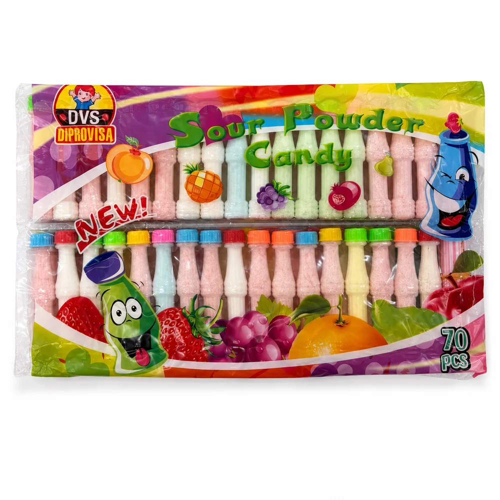 Sour Powder Candy DVS – Paquete de 70 unidades