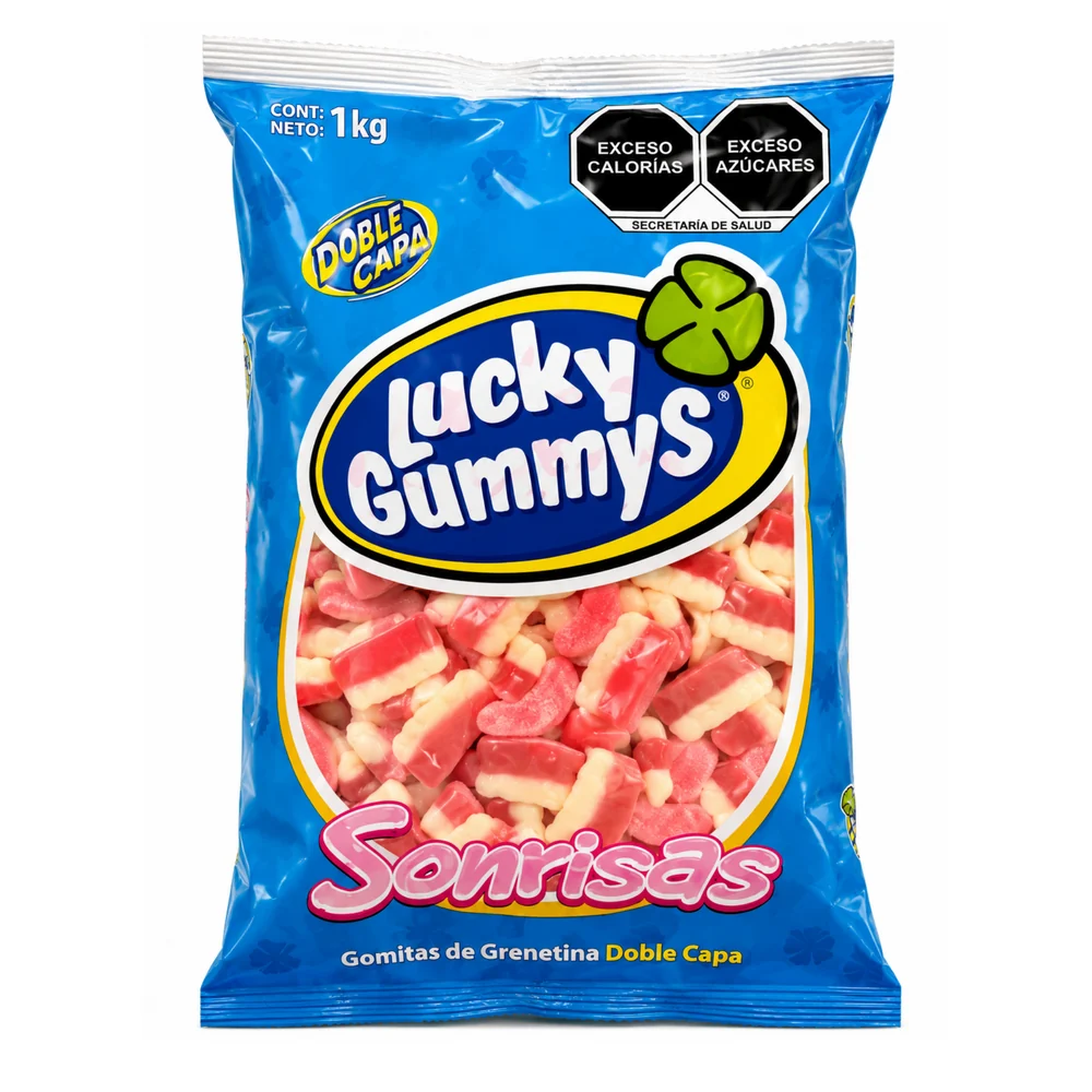 Lucky Gummys de 1kg – Bolsa de 1 kg ·  Dientes