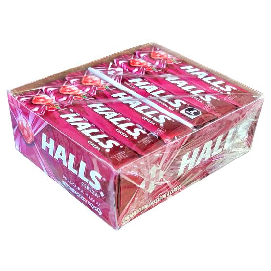 Halls Mentol – Display de 12 unidades · Tipo: Cereza