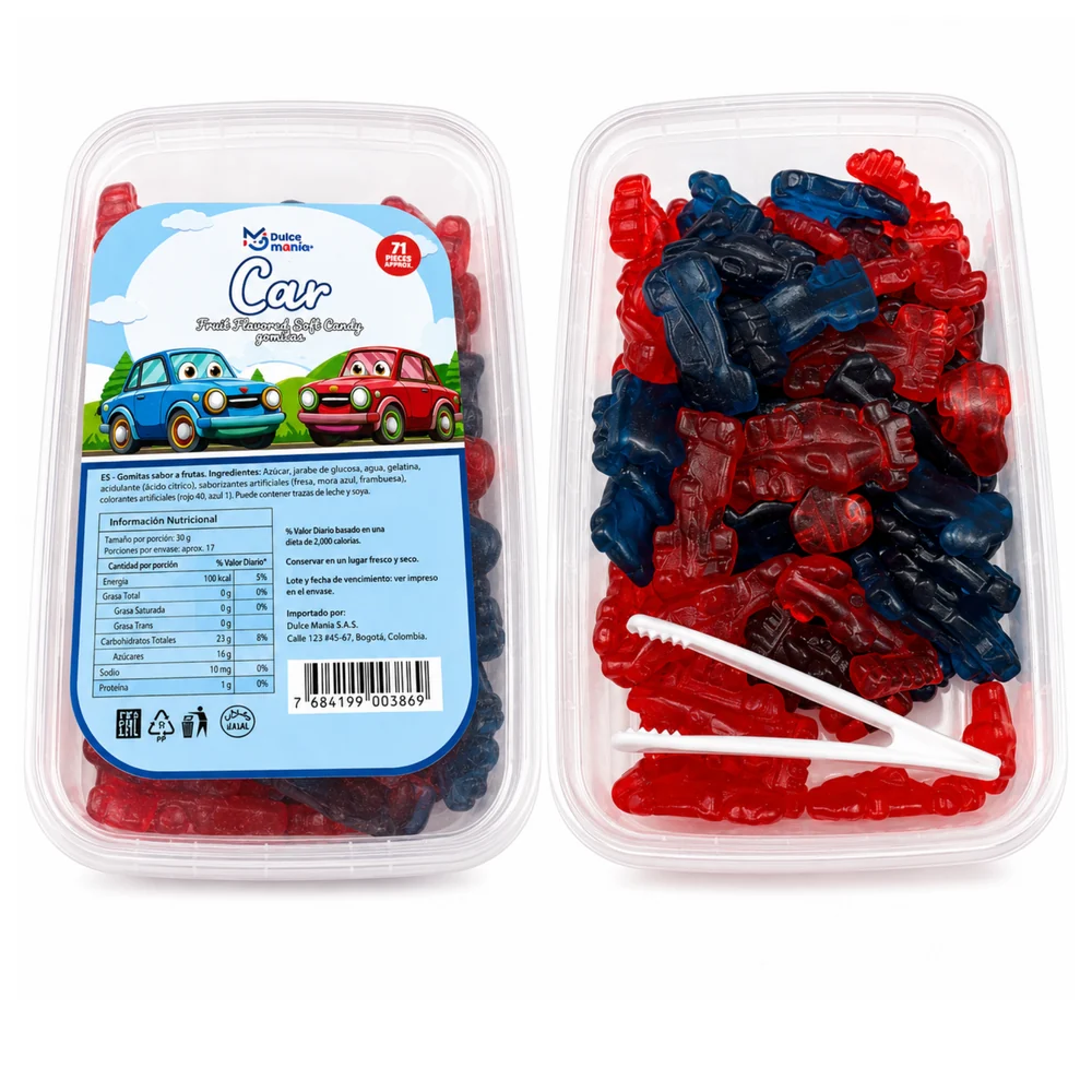 Gomitas Bandeja Mundi Globales · Carro