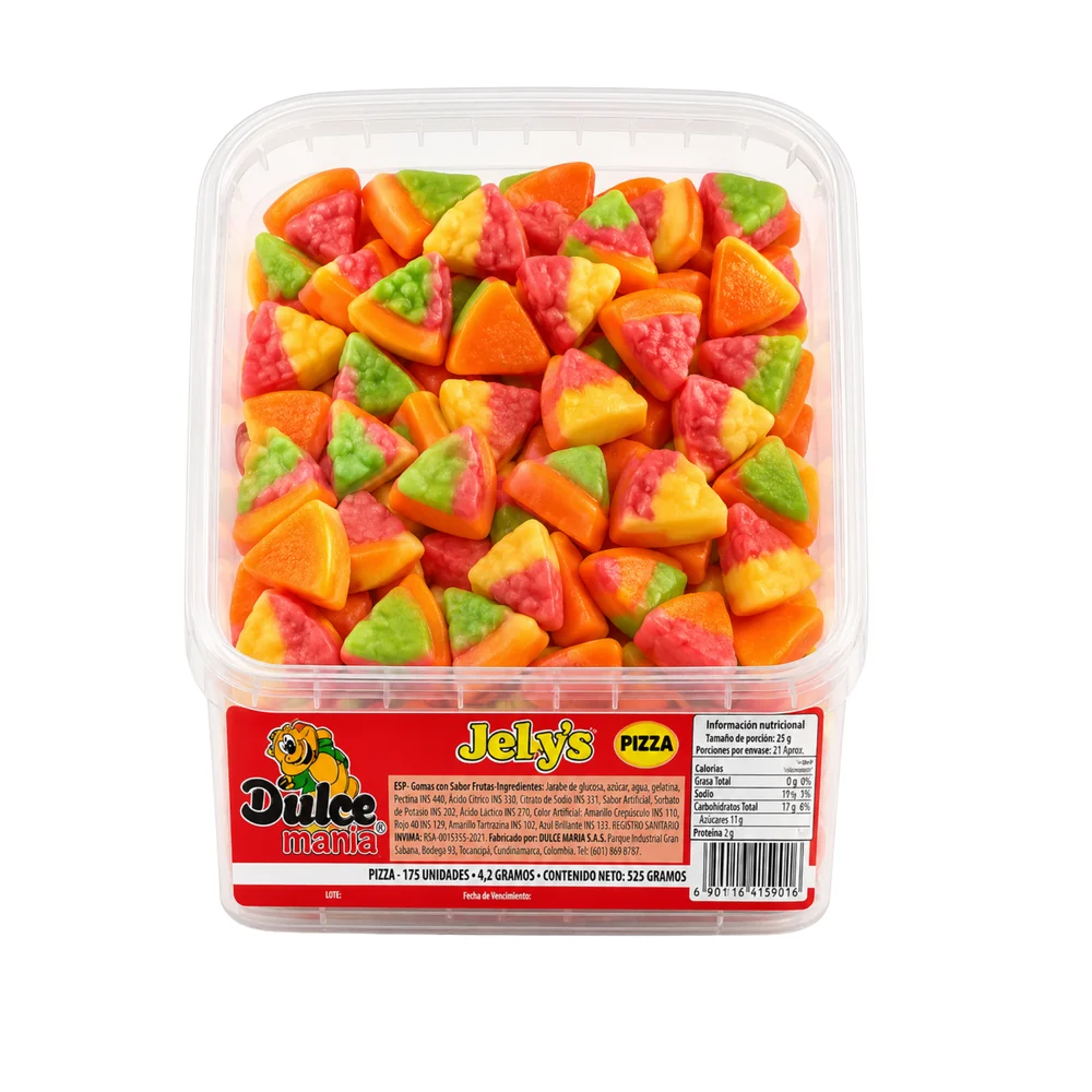 Gomitas Dulcemania Bandeja ·  Pizza 125 unid