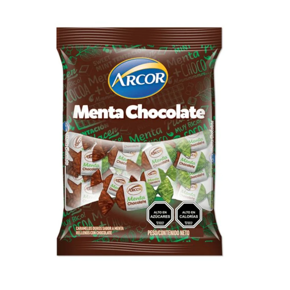 Relleno Menta Chocolate Arcor – Bolsa de 100 unidades