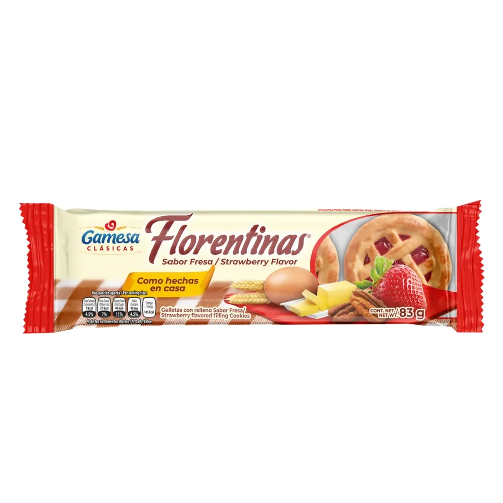 Florentinas Fresa 1x60x83g · Tipo: Fresa