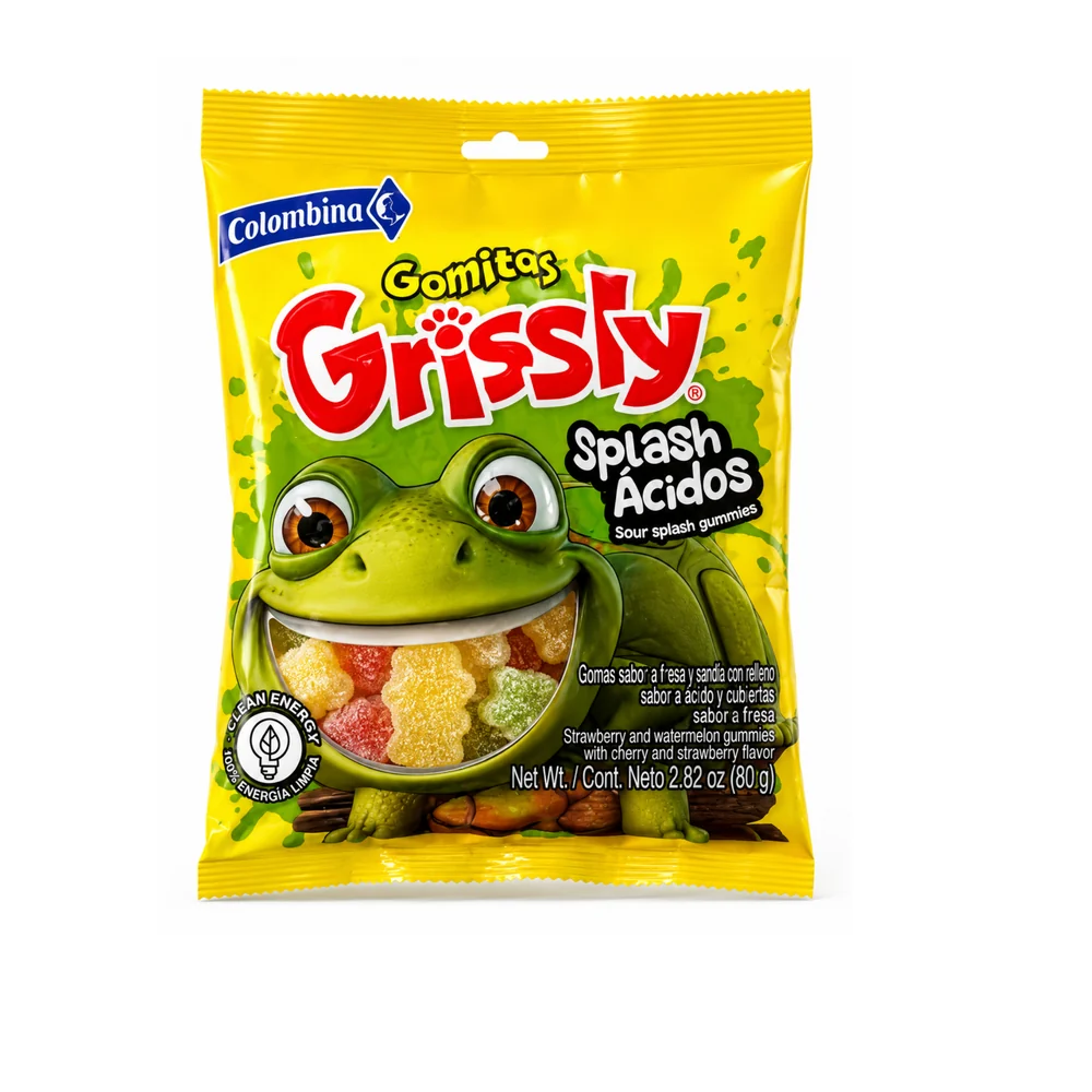 Grissly Gomitas 80g – Bolsa de 80 g · Tortuga