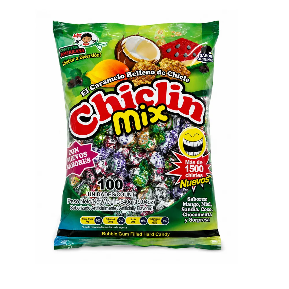 Chiclin – Bolsa de 100 unidades · Tipo: Surtido