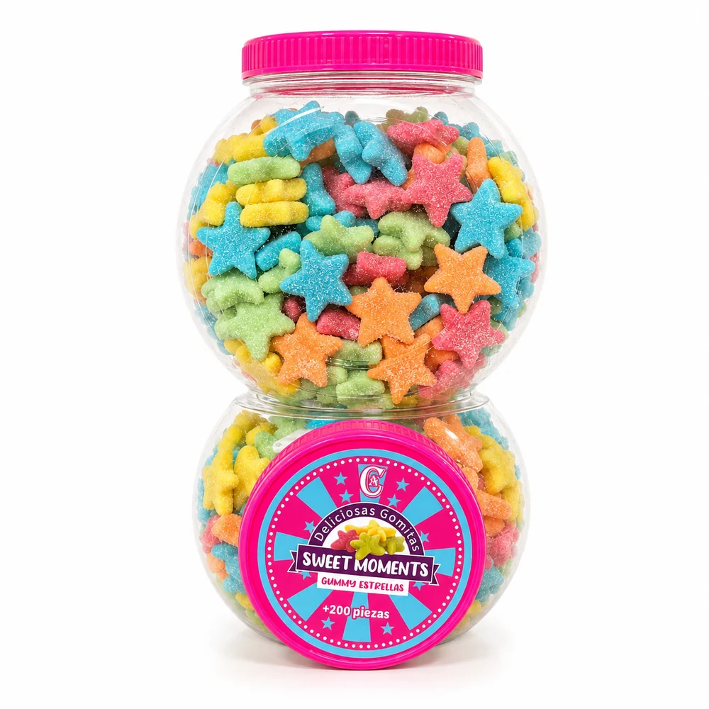 Sweet Moment Gomitas Bote 200 Pcs ·  Estrella