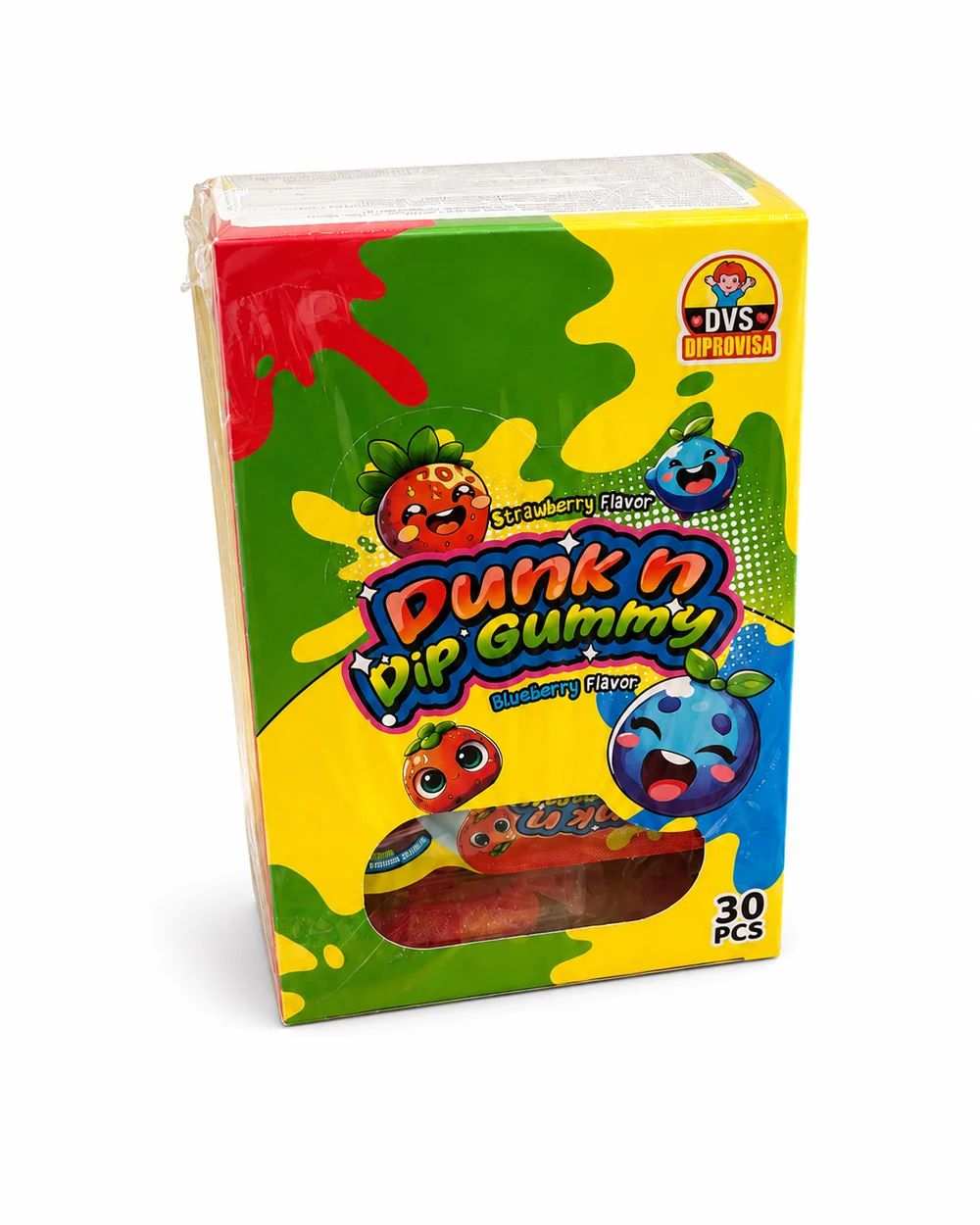 Dunk N Dip Gummy DVS – Display de 30 unidades
