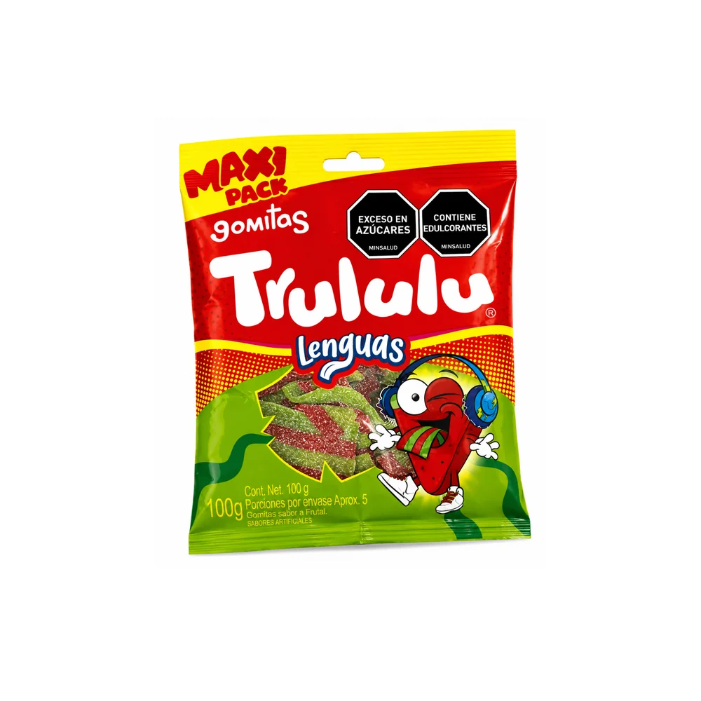 Trululu Surtido Mas Vendido 100gr – Bolsa de 100 unidades · Tipo: Tiras de sandia