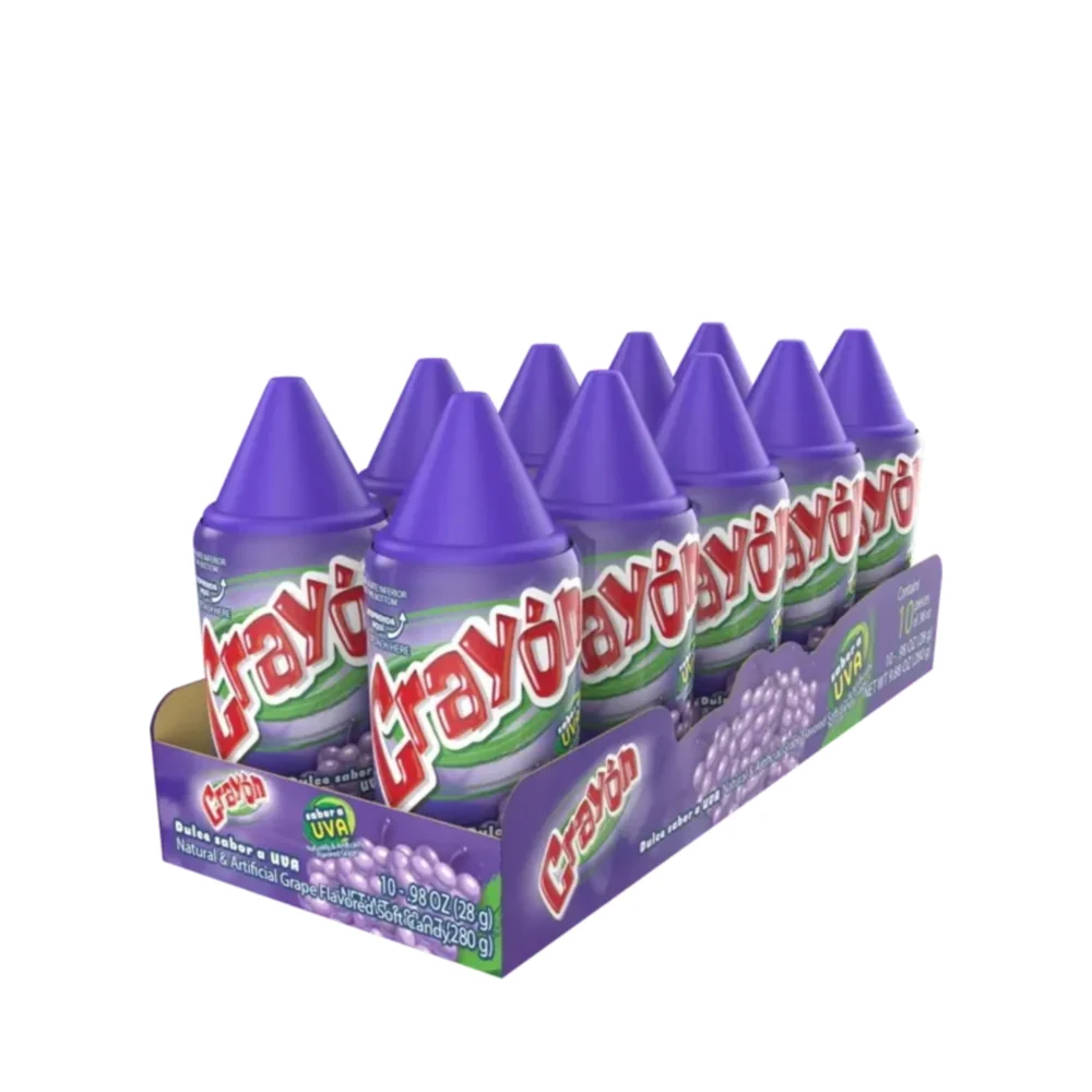 Crayon – Display de 10 unidades · Tipo: Uva