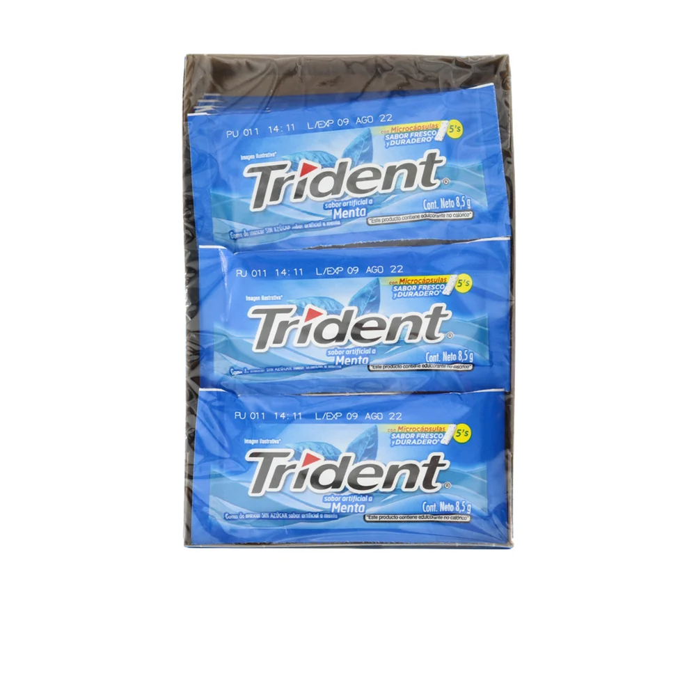 Trident 18/5 – Display de 18 unidades · Menta