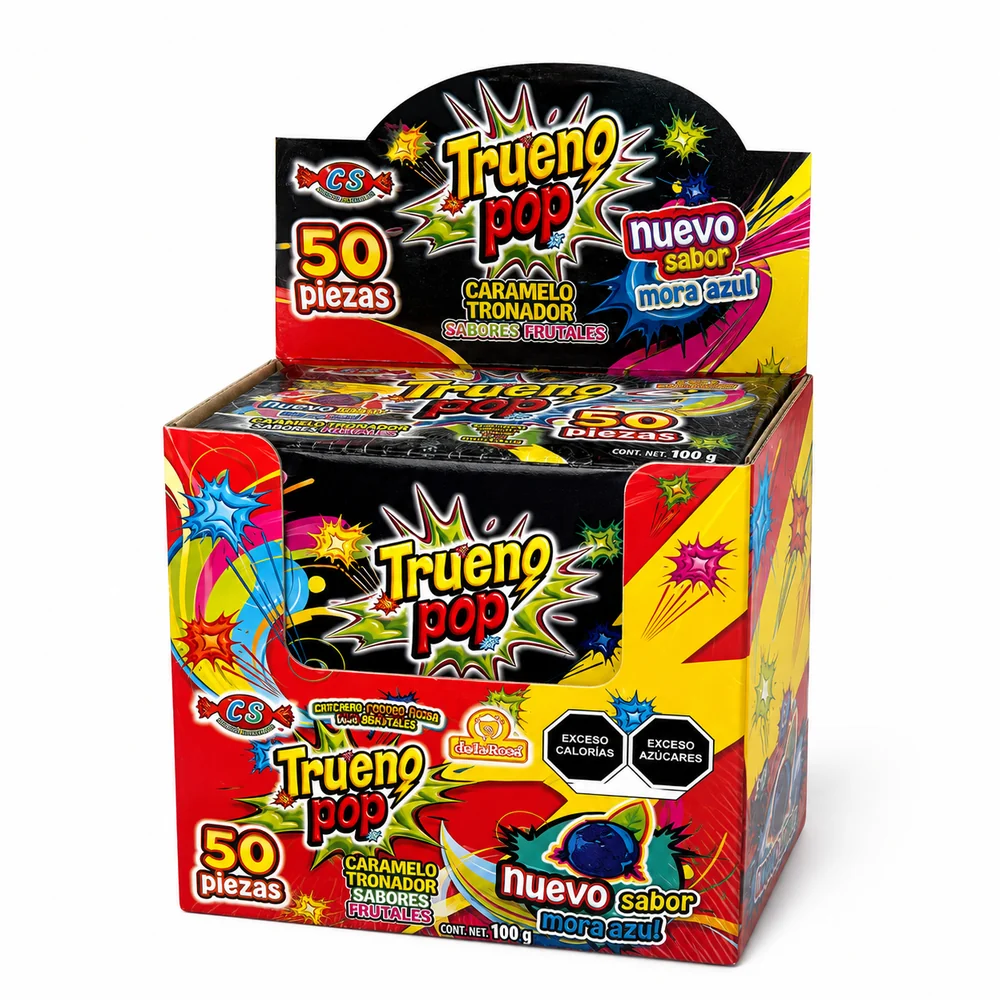 Trueno Pop – Display de 50 unidades