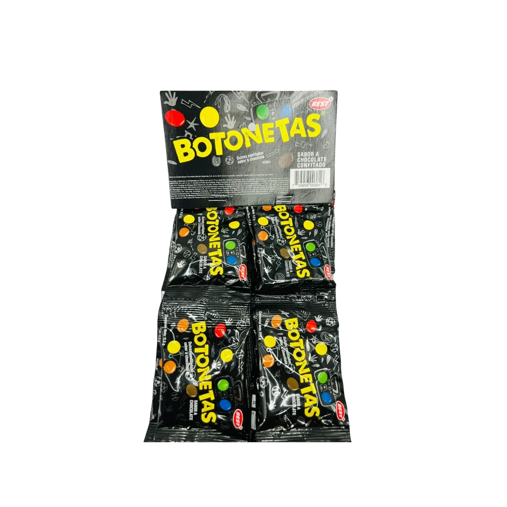 Botonetas Chocolate – Ristra de 24 unidades
