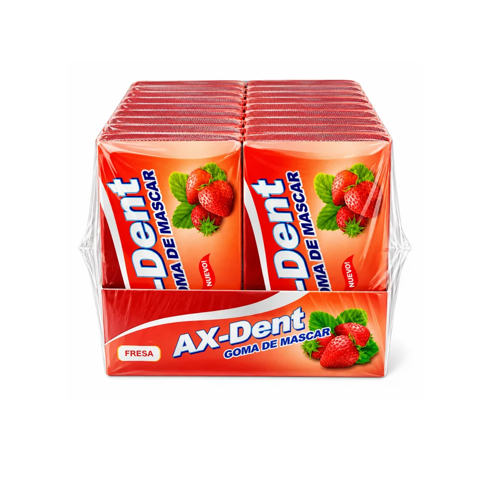 X-Dent Chicle – Display de 30 unidades ·  Fresa