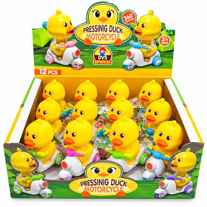Toy duck motorcycle dvs - 12 unidades