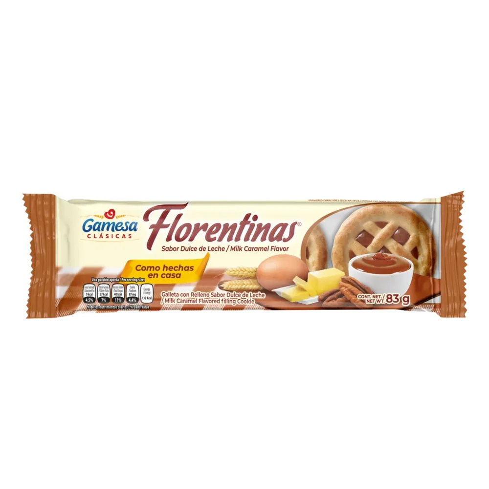 Florentinas Fresa 1x60x83g · Tipo: Cajeta