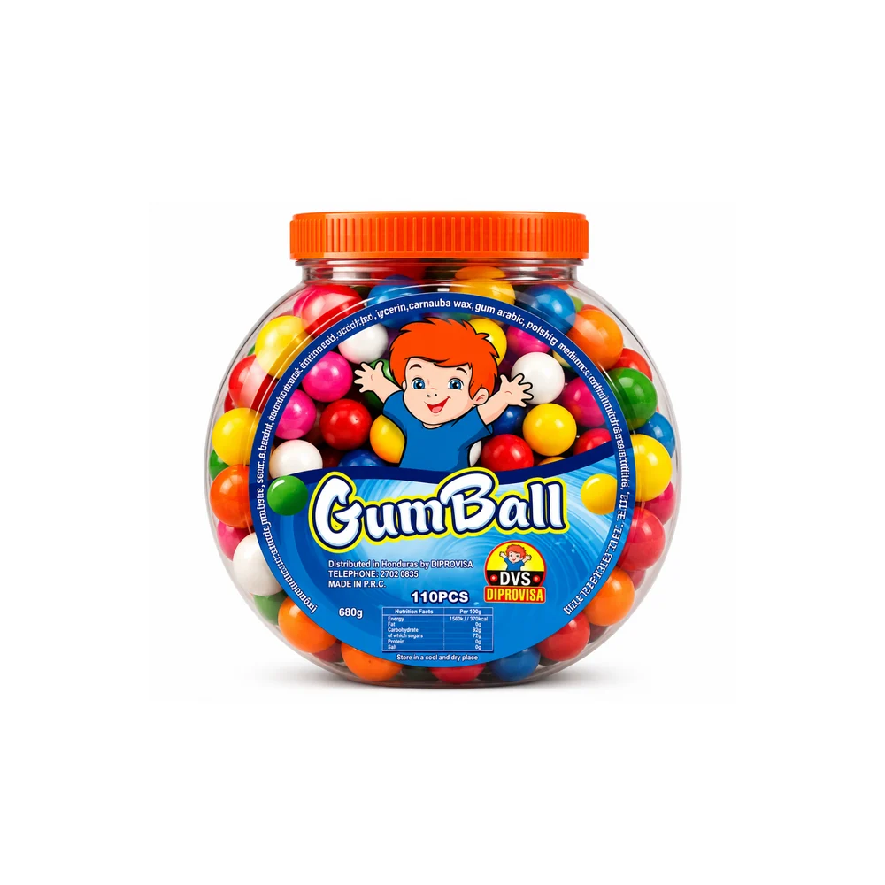 Gumball DVS – Bote de 110 unidades · Chiclon gumball original