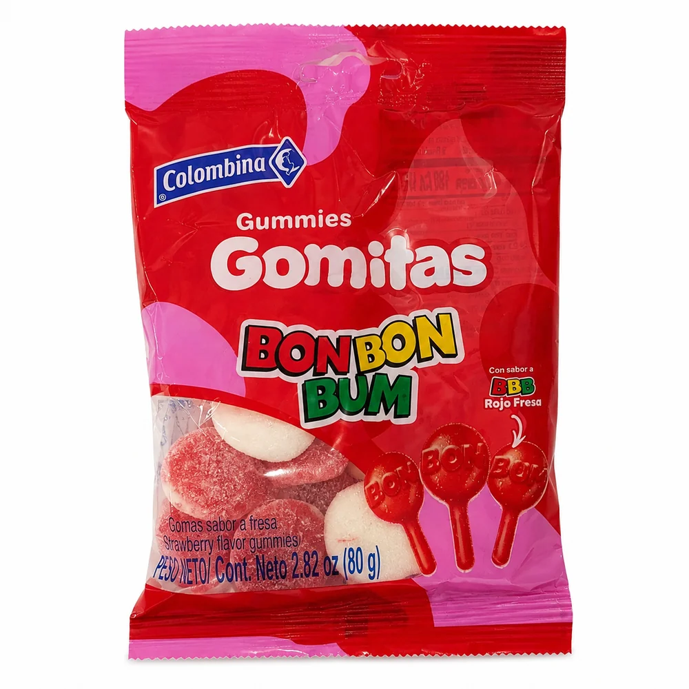 Gomitas Bon Bon Bum Colombina – Bolsa de 80 g