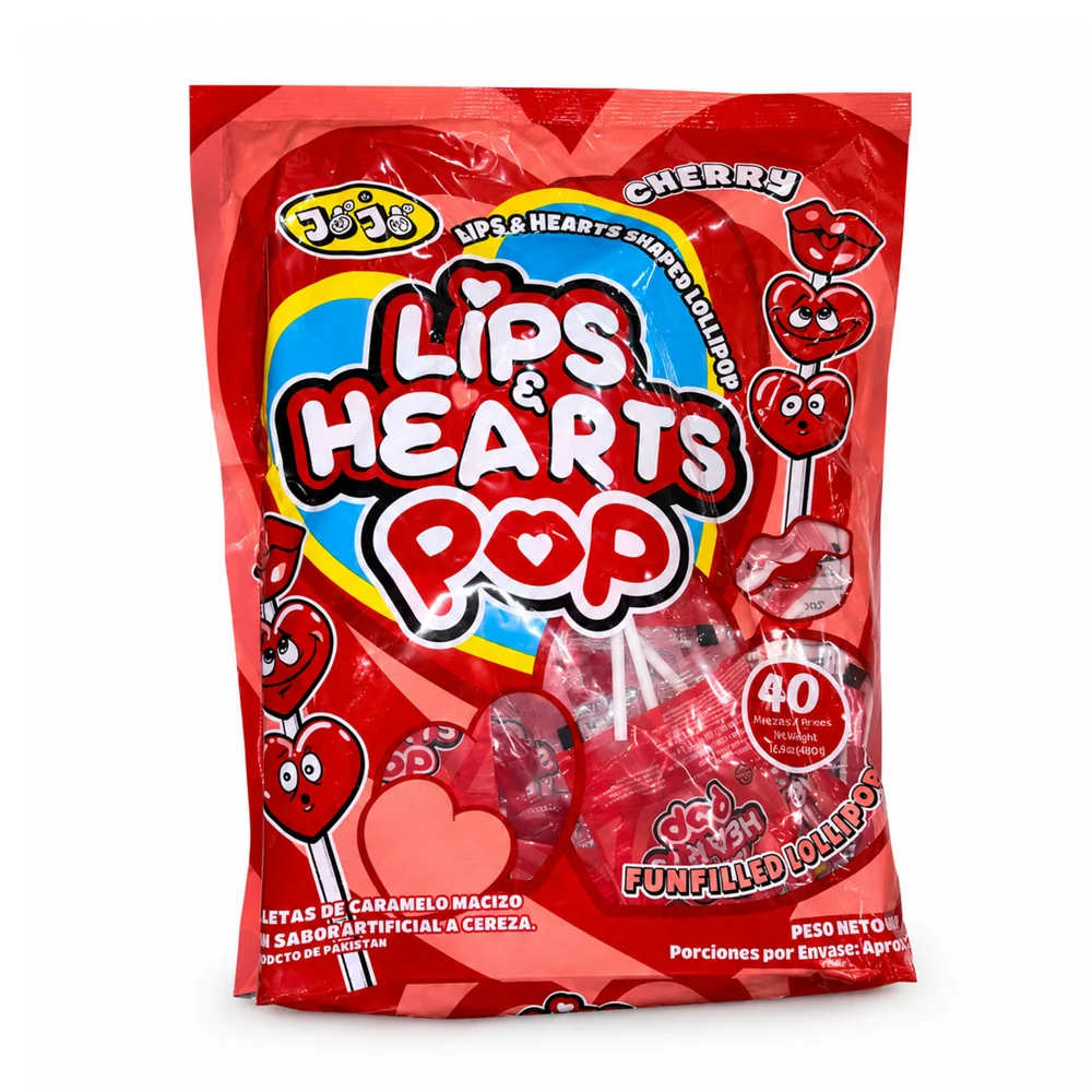 Jojo Paleta 3 Corazones – Bolsa de 40 unidades