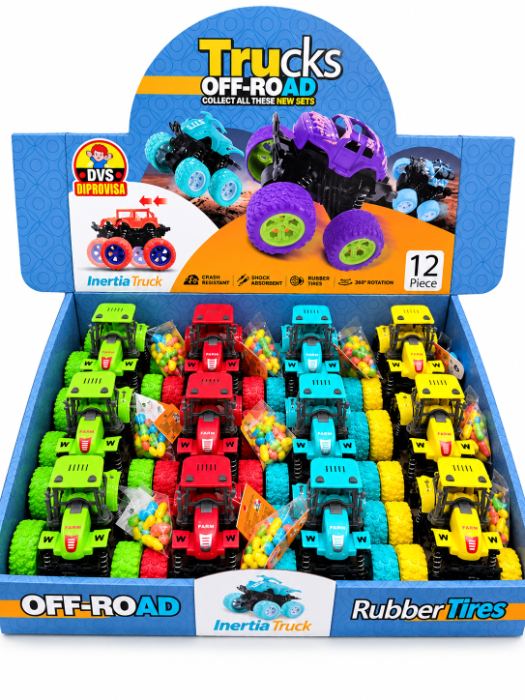 Toy trucks off road dvs - 12 unidades