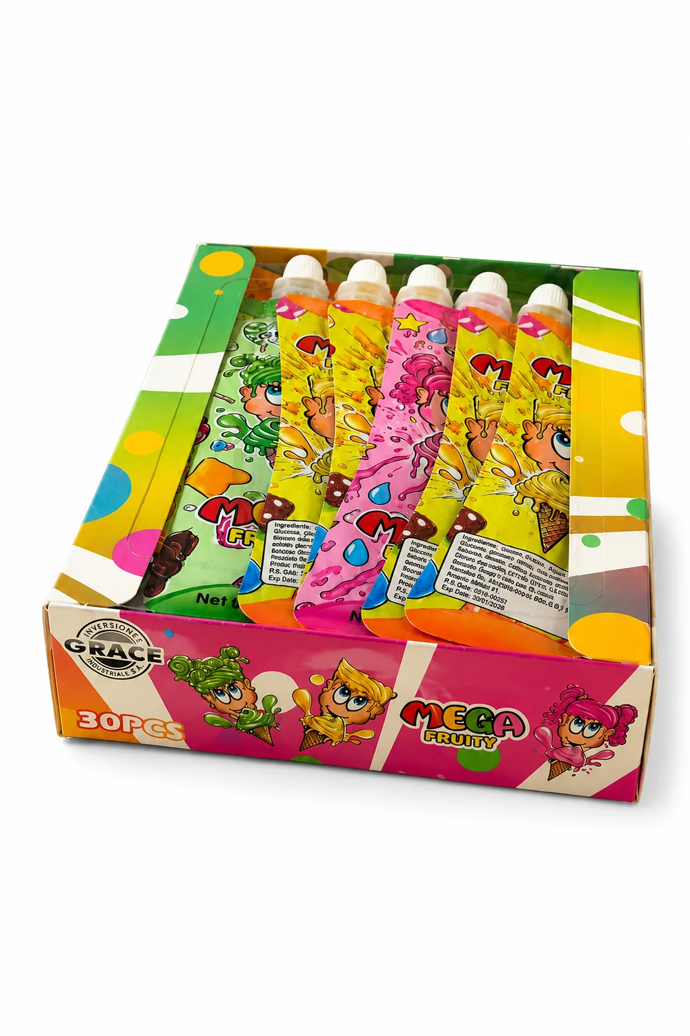 Mega Fruity Grace – Display de 30 unidades