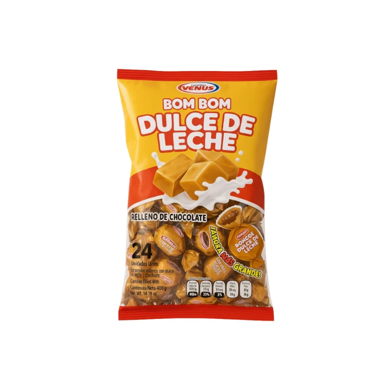 Bombom Venus 17gr – Bolsa de 24 unidades · Tipo:: Leche