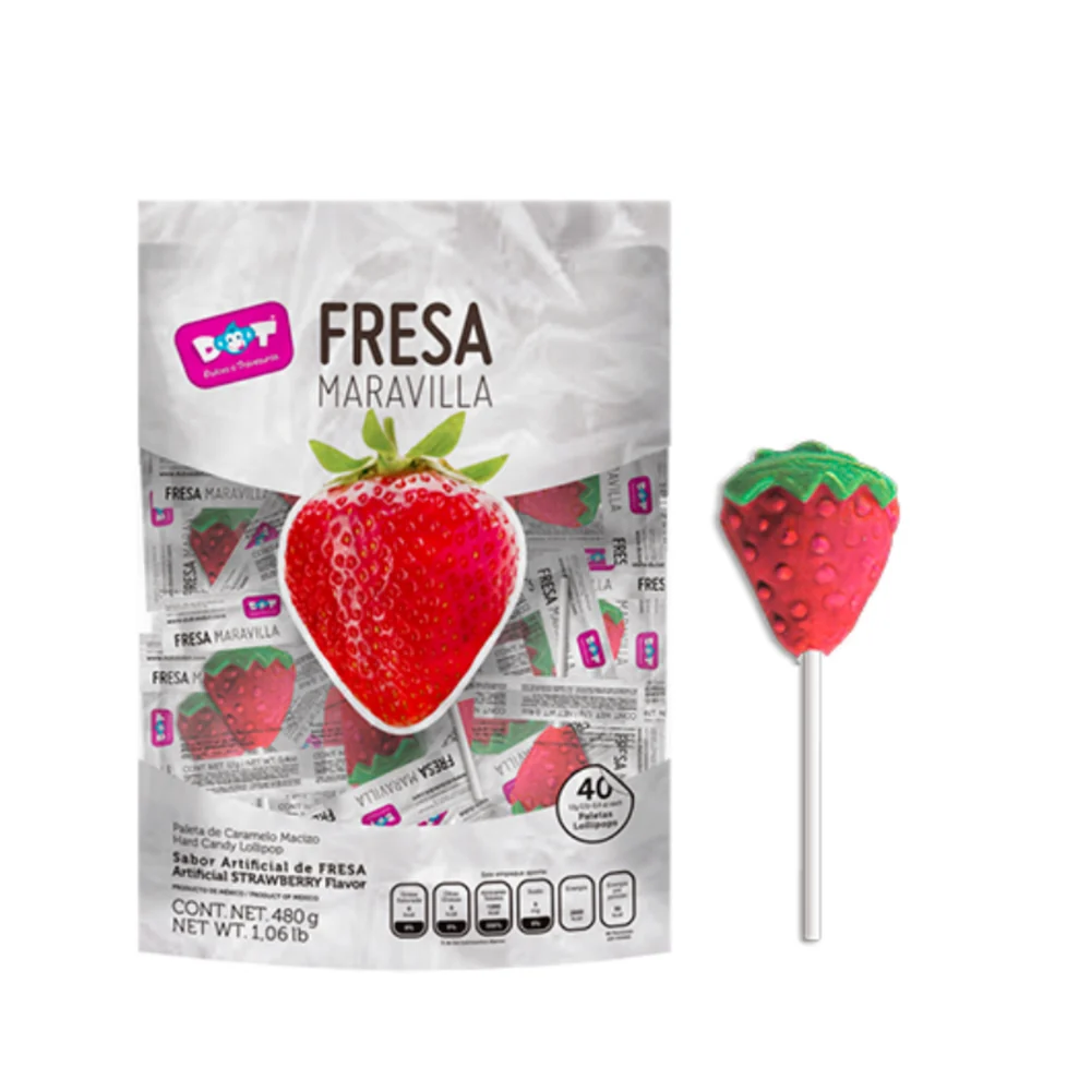 Paleta Fresa Maravilla Dot – Bolsa de 40 unidades