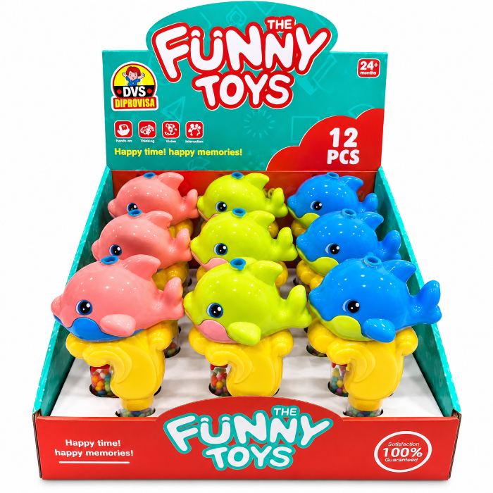 Toy delfin pistola de agua dvs - 12 unidades