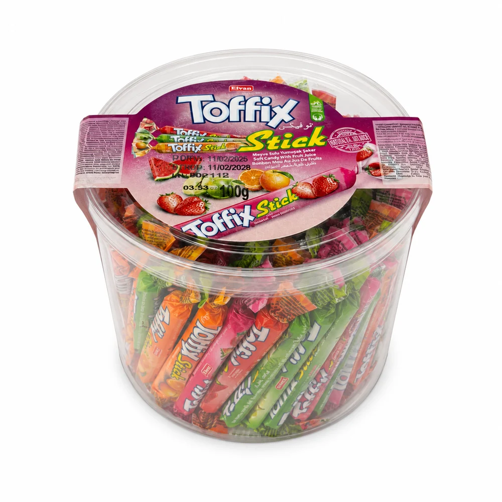 Toffix Stick Bote – Bote de 120 unidades