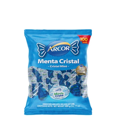 Relleno Menta Cristal Arcor – Bolsa de 100 unidades