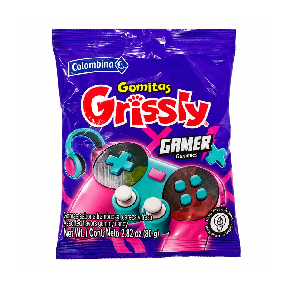 Grissly Gomitas 80g – Bolsa de 80 g · Tipo : Gamer